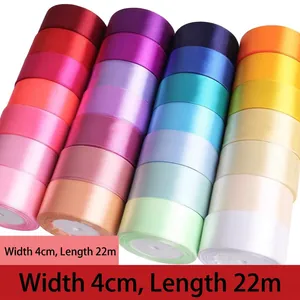 Satin Ribbon Solid Color For Gift Wrapping DIY Crafts Wedding Party Decoration Flower Packaging Polyester Smooth