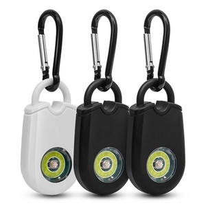 Portable Personal Security Alarm With LED Light Loud Siren Emergency Safety Keychain For Women Kids Elderly Night Running
