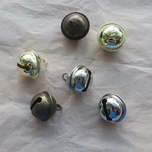 Lot de clochettes de 22 mm en or, argent et bronze pour décorations de Noël