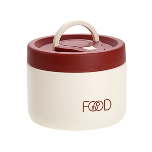 304 Stainless steel vacuum insulated lunch box with leak-proof lid and handle