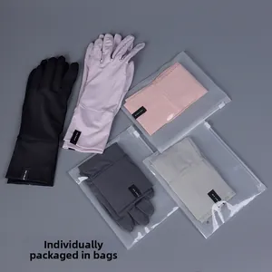 Gants de protection solaire en maille avec poignet prolongé et emballage en sac individuel