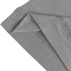 Close-up of gray modal hijab cap showing premium knitted texture and fine stitching detail