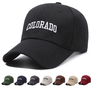 Colorado Embroidered Baseball Cap Cotton Blend Adjustable Metal Buckle Outdoor Sun Hat For Men Women