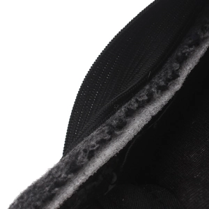 Men's winter thick plaid flat cap with grey fleece lining and zipper closure