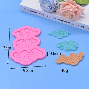 Cloud moon silicone mold for DIY fondant chocolate cake mousse baking and resin clay crafts