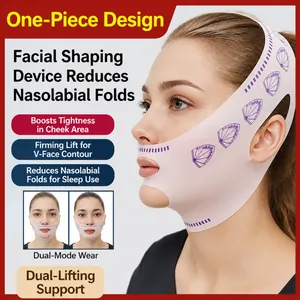 V-Line Face Lifting Mask High Elastic Slimming Belt Double Chin Remover Facial Firming Strap Adjustable Breathable Sleep