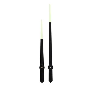 Luminous copper clock hand set with matte black finish for modern DIY watch movements