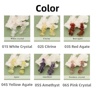 Detailed grid of natural crystal stone beads for DIY jewelry making with wire wraps