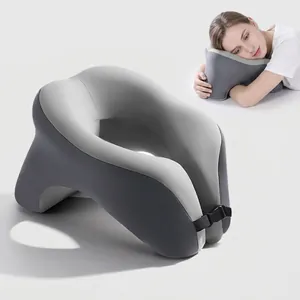 Memory Foam Nap Pillow U-Shaped Ergonomic Neck Support For Office Travel Hollow Breathable Portable Soft Cushion