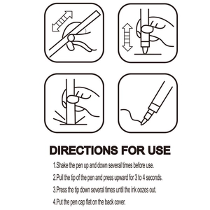 Step-by-step instructions for activating and using colorful double line outline markers
