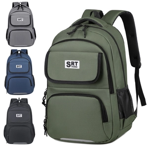 Casual Oxford Cloth Backpack Large Capacity Water Resistant Multi Pocket Laptop Travel School Bag For Men Women