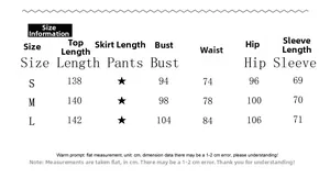 Detailed size chart for the backless satin evening dress with long sleeves and side split