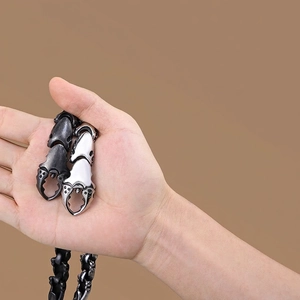 Bracelet Homme En Acier Inoxydable Pince De Crabe Scorpion Mécanique Punk Gothique Bijou Tendance Cadeau