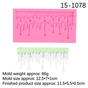 Christmas icicle silicone cake mold for fondant chocolate and drip clay decorations