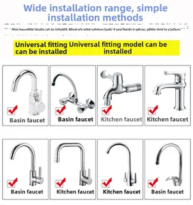 Adattatore universale per rubinetto compatibile con vari modelli di cucina e bagno
