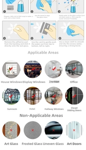 Installation guide and applicable glass surfaces for Christmas static window stickers