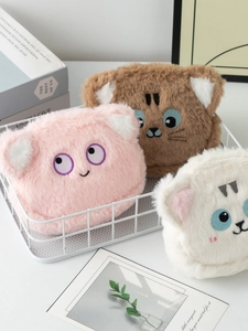 Borsellino In Peluche Carino Ricamo Animali Cartoni Animati Piccola Borsa Portaoggetti Portafoglio Morbido Per Donne Ragazze