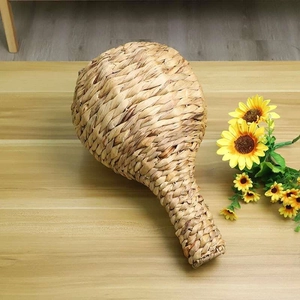 Vase et ornement en paille tressée à la main pour décoration de table de salon nordique