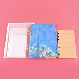 Siliconen mal set voor A4 A5 A6 hars notitieboek covers in blauwe oceaan stijl