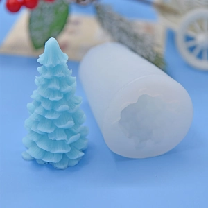 Moule en silicone en forme de sapin de Noël pour bougies DIY et pâtisserie créative