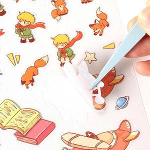 Autocollants de manuel 3D stéréoscopiques de dessin animé de conte de fées mignons