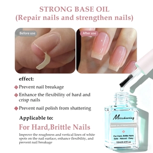 Misscheering 12ml nail base oil for repairing and strengthening hard brittle nails