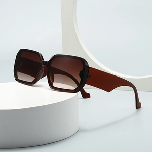 Modern Style Gradient Color Pc Square Full Frame Men'S Sunglasses