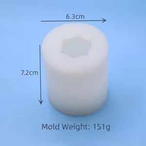 Silicone mold for Easter egg candles with triangular grid pattern 6.3x7.2cm 151g