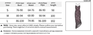 Detailed size chart for the leopard print backless ruffle dress in S, M, and L