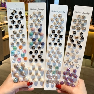 Mini Brooches Alloy Enamel Imitation Artificial Pearl Rhinestone Decorative Pins Anti-Exposure Buckles For Clothing Neckline Accessories