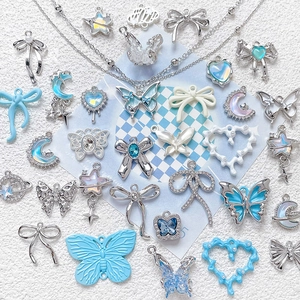 Alloy Enamel Charms Pendants Butterfly Heart Moon Star Bow For DIY Jewelry Making Necklace Bracelet Accessory