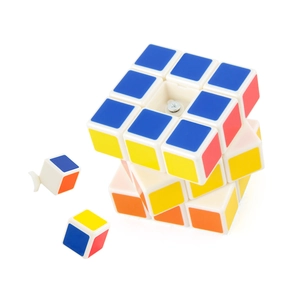 Professional 5.7cm 3x3 white speed magic cube for beginners with smooth rotation mechanism