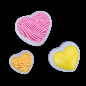 3D woven heart silicone mold for Valentine mousse cakes and chocolate dessert baking