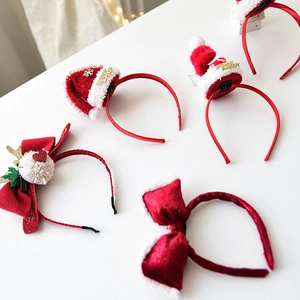 Collection de serre-têtes de Noël avec bois de renne et nœuds pour femmes et enfants