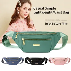 Versatile PU leather crossbody waist bag with adjustable strap and dual zipper compartments