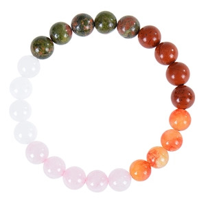 Handmade sunstone and rose quartz beaded fertility bracelet for new mothers and women