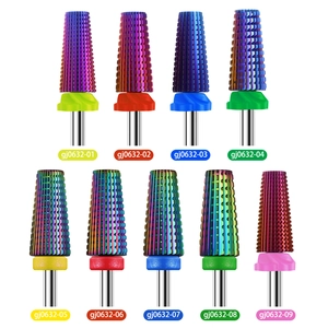 Nail Drill Bits Rainbow Alloy Multi-Functional For Removing Gel Polish Callus Professional Manicure Tool Accessories
