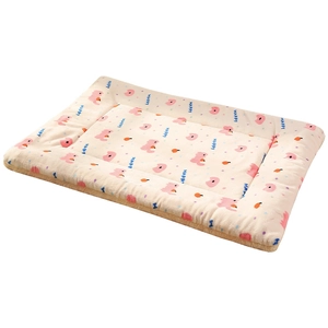 Manta suave de franela para mascotas con dinosaurios rosas y texto HAPPY para perros