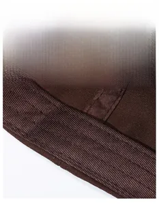 Detailed macro view of the wide moisture-wicking sweatband inside the washed cotton baseball cap