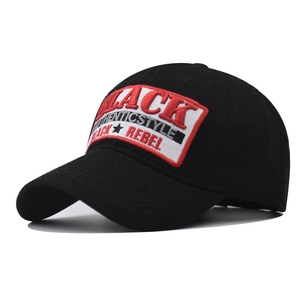 Washed Cotton Baseball Cap Vintage Letter Embroidery Adjustable Hip Hop Streetwear Hat For Men Women