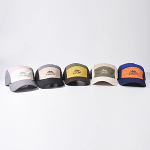 Multiple colors of soft cotton mountain baseball caps with EXPLORE embroidery for outdoor use