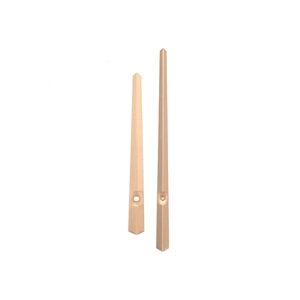 Elegant rose gold metal clock hands set with a minimalist sword shape and polished finish