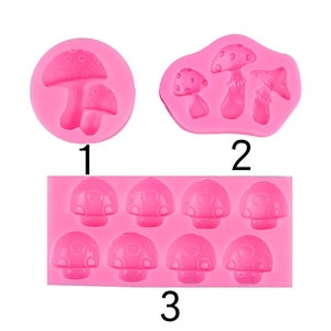 Mushroom Shape Forest Decoration Silicone Mold For Cake Fondant Chocolate Clay DIY Baking Tool Creative Dessert Supplies