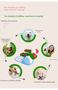 Christmas slipper snuffle mat showing 10 minutes sniffing equals 1 hour running benefit