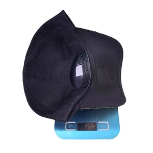 Fashionable black rhinestone baseball cap for women with adjustable back strap on scale