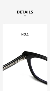 Close-up of durable metal hinge on black full-rim acetate glasses showing craft quality
