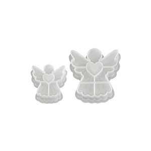 Set aus zwei Engel Flügel Silikonformen für DIY Harz und Gips Bastelarbeiten Ornamente