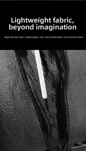 Detailed view of high-density nylon fabric showing waterproof effect and water resistance