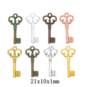 Vintage Mini Key Charms Zinc Alloy Pendants For DIY Jewelry Making Craft Retro Antique Style Accessories