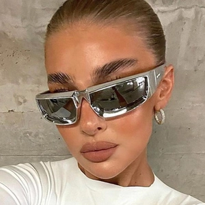 Futuristic Y2K Sunglasses Cyberpunk Wrap Around UV400 PC Lens Frame Fashion Punk Hip Hop Outdoor Travel Unisex